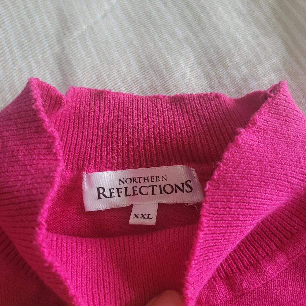 Women’s Pink Mock Neck Sweater - Picture 3 of 3